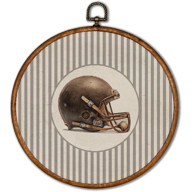 KSDUT Vintage Baseball Wall Art Decor - Retro Sports Trendy Wall Art Canvas Frame Hanging Prints, Nursery Sports Gallery Round Wall Art Decor for