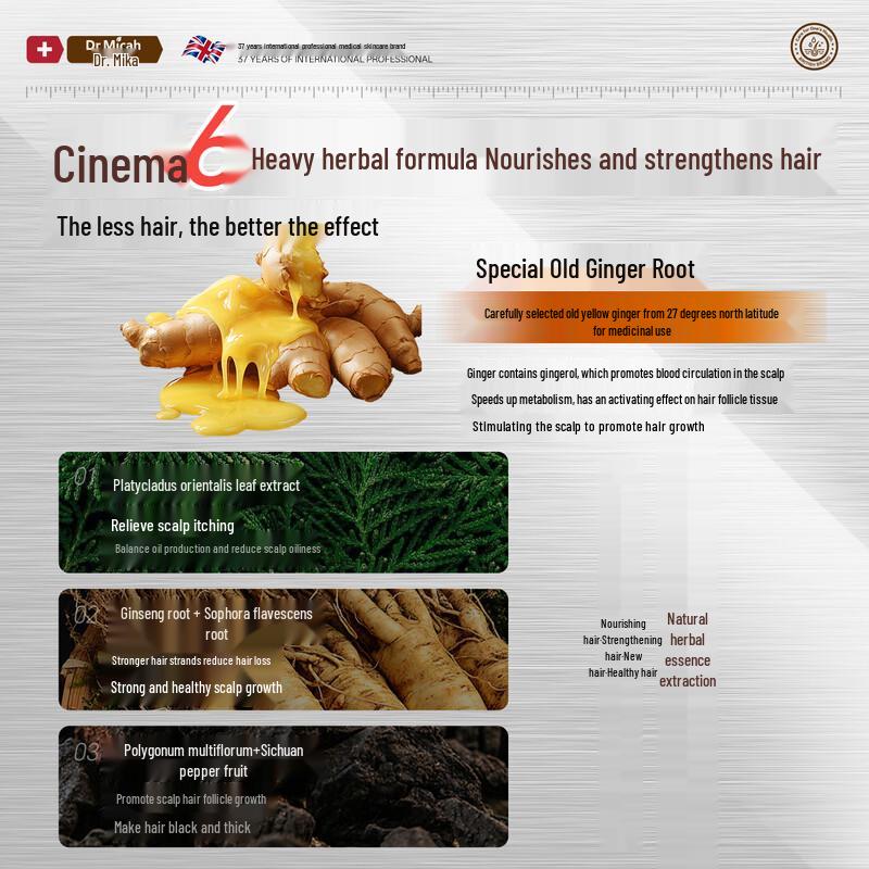 DR.MICAH Ginger & Arborvitae Anti-Hair Loss Herbal Shampoo