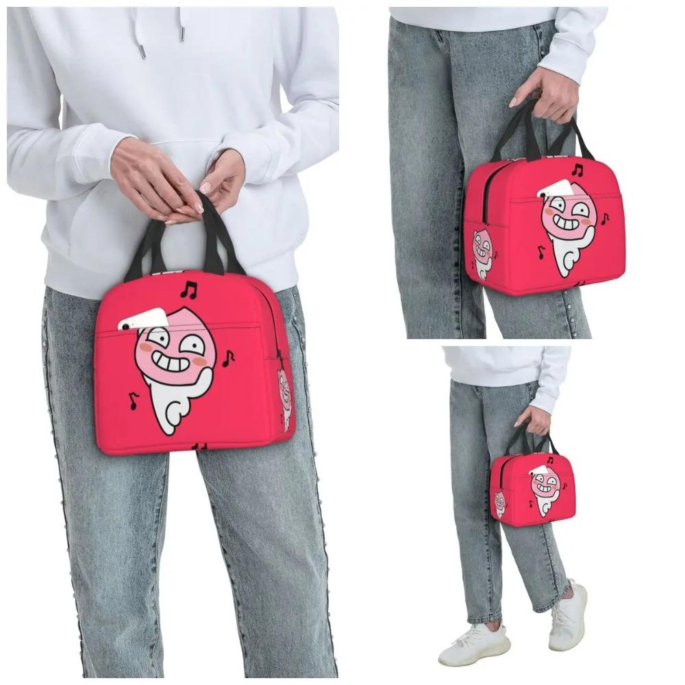 Funky Apeach Insulated Lunch Bag for Women Office Cooler Thermal Food Box Tote Portable Lunch Boxes Container