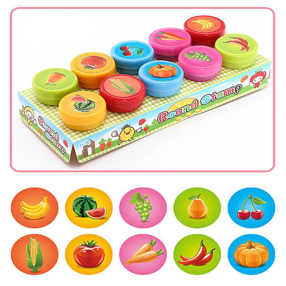 Stamper Toys DIY Panda Round Scrapbook Rubber Stamps Dinosaur Stamps Cartoon Stamp Kids Stamp