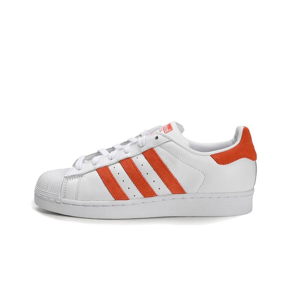 adidas Оригинальные кроссовки Superstar с низким верхом, кроссовки унисекс, оранжевые EE4472