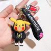 Adorable Silicone Pikachu Keychain Colorful Hoodie Accessory Gift For Birthdays