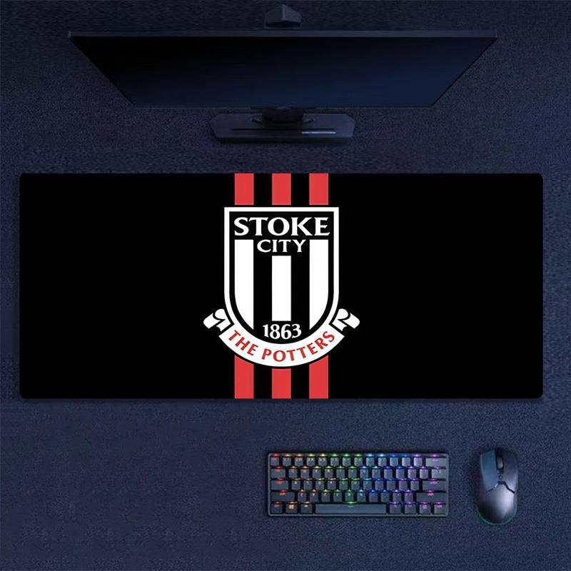 Stoke City F.C Print  Cushion Non-slip Laptop Tablet Big Mousepad XXL Mat Mini PC Playmat With Lock edge