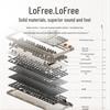 LOFREE OE918 Маленький Квадратный Трехрежимный Механический Клавиатурно-Мышиный Набор с Горячей Заменой
