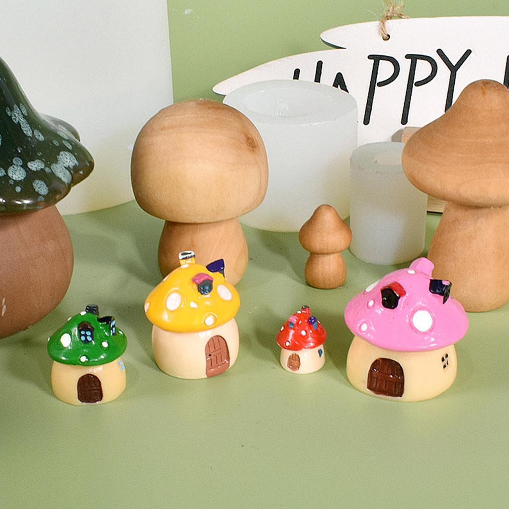 3D Mushroom Silicone Mold Wax Melt Polymer Aromatherapy Making Handmade Cupcake Jelly Mould Decorating Supplies