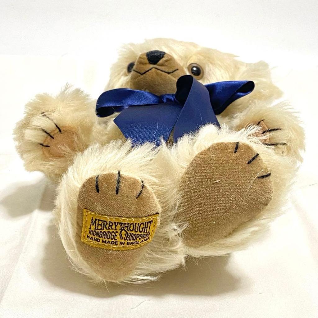 [USED] Merrythought Cheeky Teddy Bear Plush Toy with Tag, Made in England