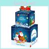 Christmas Santa Double Layer Cardboard Money Box With Surprise Gift For Holiday Celebrations