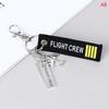 Flight Keychain Set Kiss Before Flight Crew Drive Safe Aircraft Metal Carving