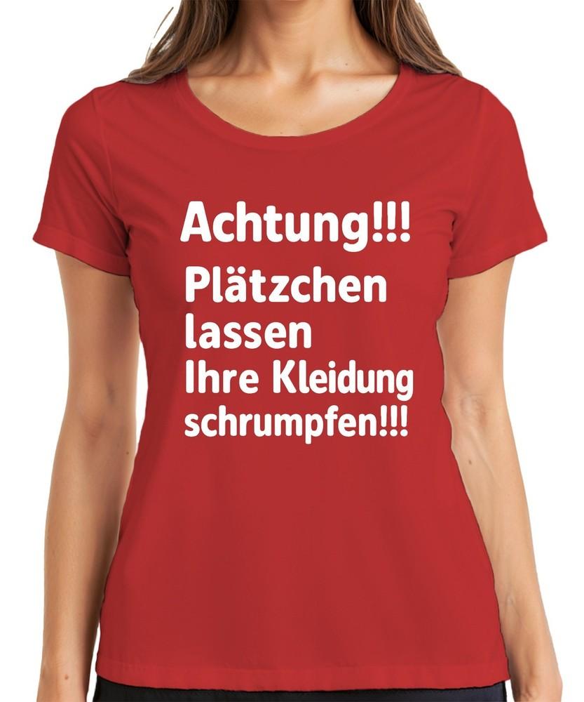 Attention Cookies Shrink Christmas Baking Humor Ladies TShirt