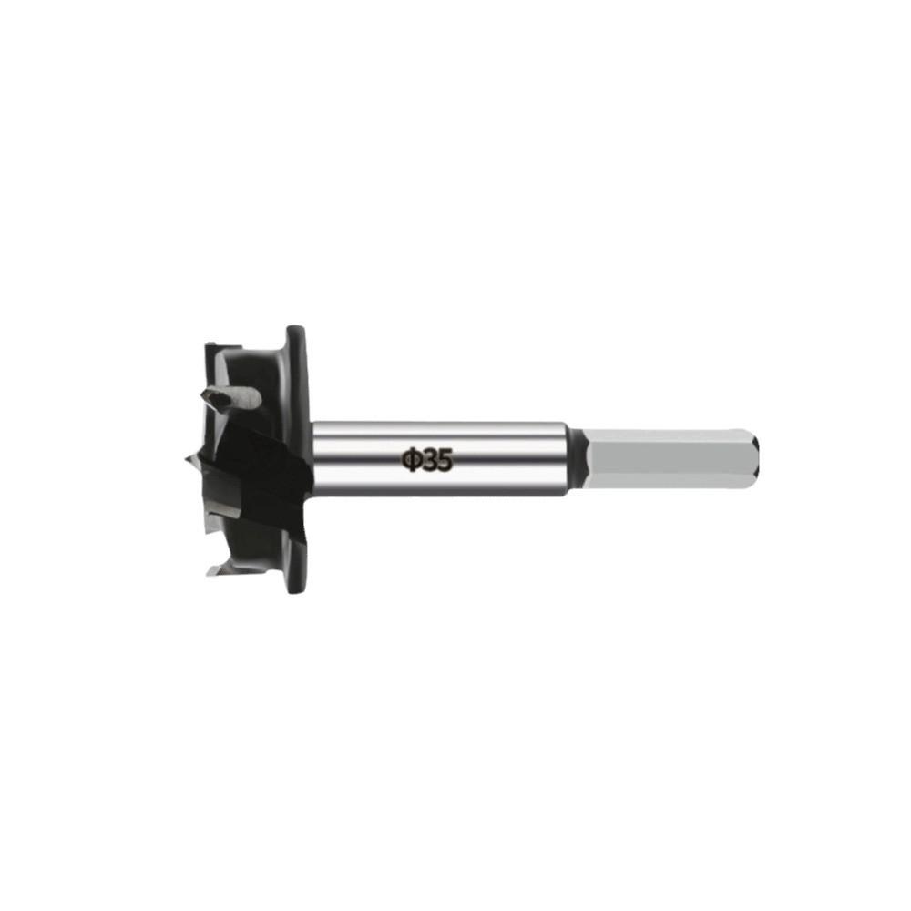 Hex Adjustable Limit Woodworking Drill Bit 35mm Wood Auger Cutter Hinge Hole Opener Aircraft