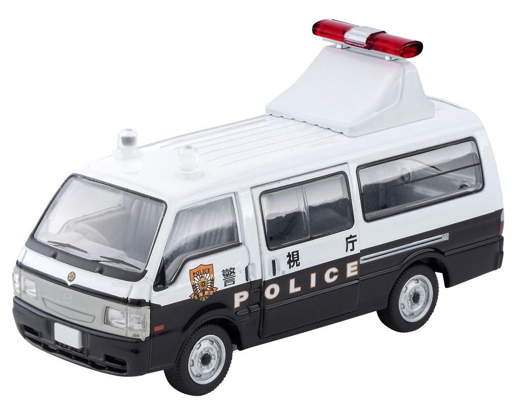 Tomytec Tomica Limited Vintage Neo Масштаб Фургон Mazda Bongo Brawny с направлением Столичная полиция Готовая модель 1/64 LV-N309a Знак, Отдел,
