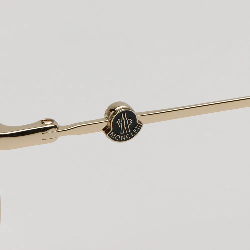 Moncler Eyeglass Frame ML5107 032 Lightweight Gold Metal Round Frame