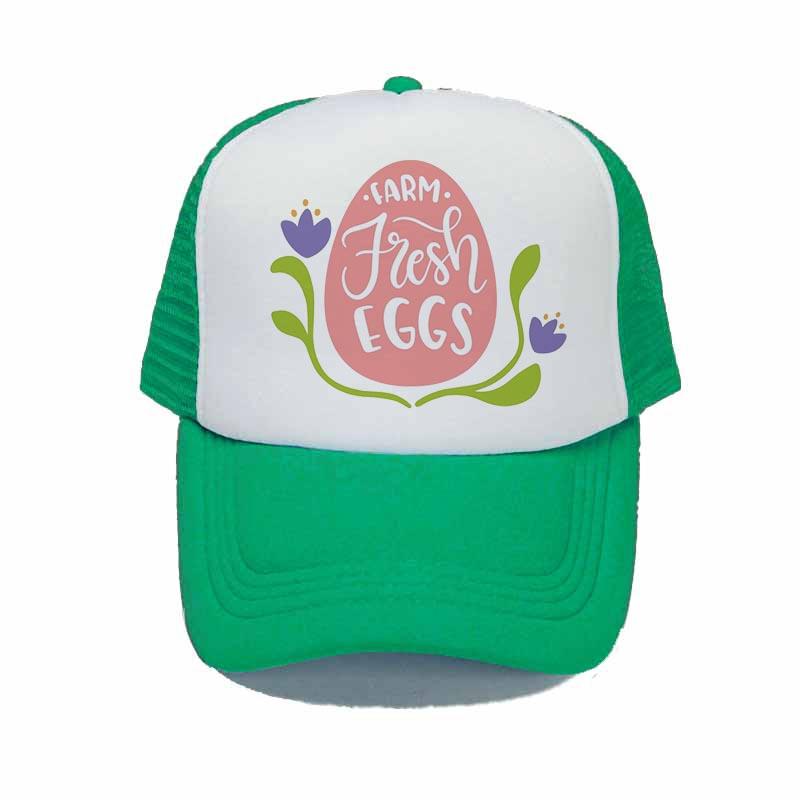 Organic Farm Fresh Eggs Truck Hat Kaszkiet Poultry Farm Hennery Hip Hop Hunting Cap For Farmers Advertising Snapback Caps YY322