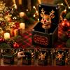 Уникальные Рождественские Новинки Подарки 3D Печатная Магическая Раскрывающаяся Коробка с Пружинным Механизмом, Рождественские Элементы/Ангел/Звезда Интерактивные Украшения, Праздничные