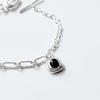STUDIO LEIGH CLIP CHAIN BRACELET-BLACK