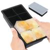 4/8-Cavity Ice Tray Mold Silicone Ice Cube Maker Square Shape Large Ice Cube Mould for Ice Candy Cake Pudding Chocolate Molds