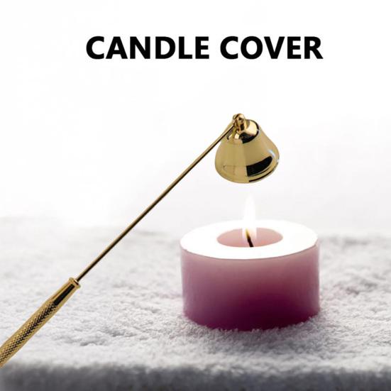 Гаситель для свечей в форме колокольчика с длинной ручкой, фитиль для чайных свечей из нержавеющей стали, гаситель пламени, инструменты для тушения свечей, аксессуары для свечей