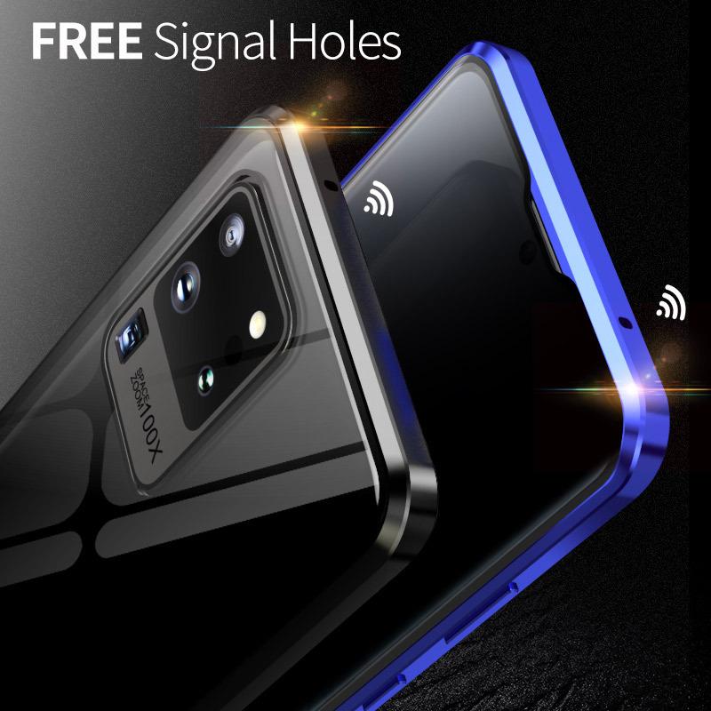 Anti Peeping Magnetic Case for SamsungS26 S25 S24 S23 Ultra Note 20 S20 FE Note 10 Plus Note 9 Double Sided Tempered Glass Cover