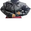 Women's Oversize Street Wear Bomber Lambskin Streetwear Bulky Leather Loose Fit Coat Women Casual Wear Biker Jacket Real Leather Ladies Jacket
