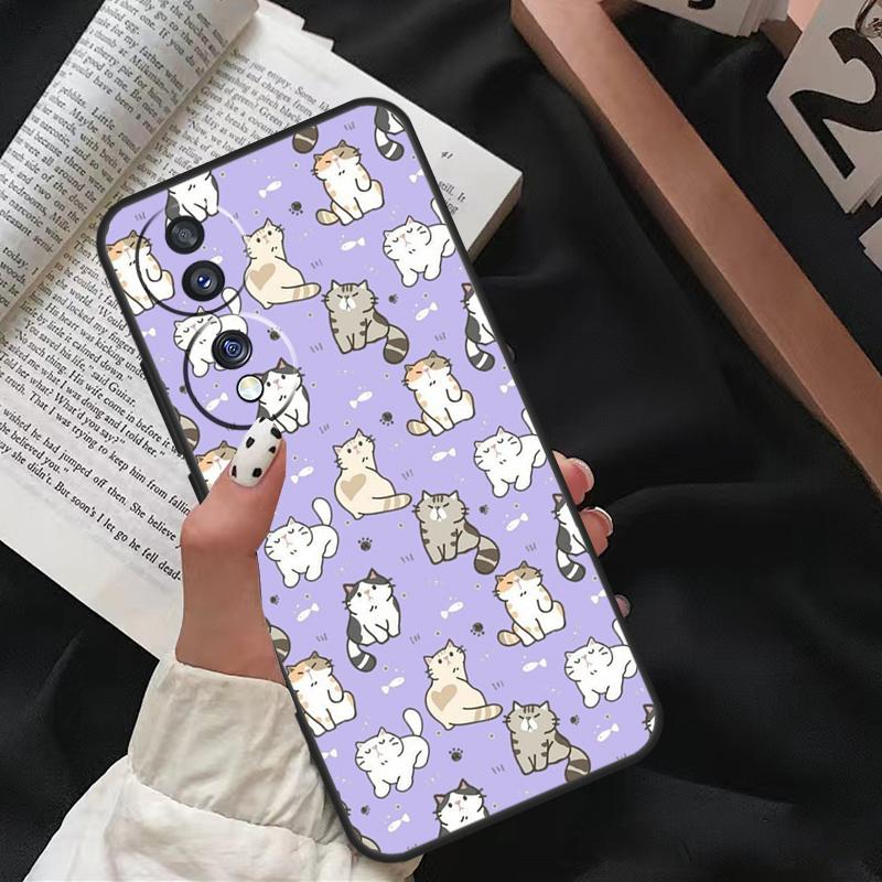 Смешной коллаж с котами Чехол для Honor Magic 8 Pro 6 5 7 Lite Для Honor 200 400 50 70 90 X8b X9a X9b X9c X9d Win RT