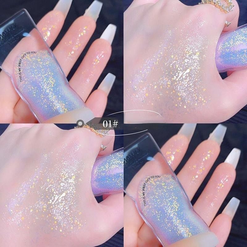 Жидкие тени для век Жидкие блестящие тени для век Монохромные тени для век Блеск жемчуга Осветляющий макияж глаз Косметика