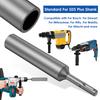2Pcs Ground Rod Driver Bit Wear Resistant Steel Professional SDS Plus Drill High Hardness Hardware Tool Adapter for Hammer Drill