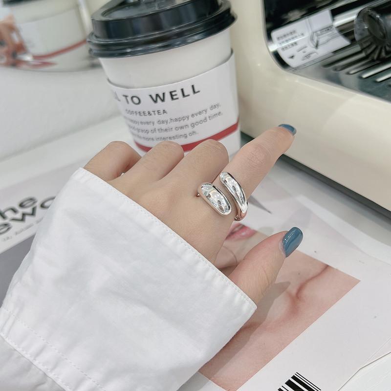 Ada Jewelry Кольцо из стерлингового серебра S925 Женское кольцо Вечность Модное трендовое кольцо