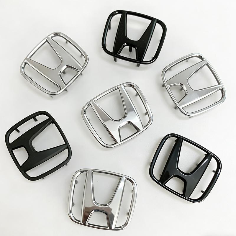 cvrdk7 50/53mm ABS Car Steering Wheel Emblem Sticker Accessories For Honda Civic FIT Accord Prelude CRV 5th City CRZ CRX Jazz HRV Pilot