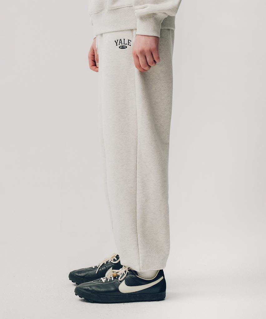 YALE Small Two-Tone Arch Sweatpants_Oatmeal