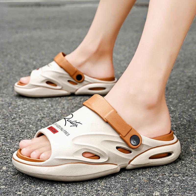 2024 Summer New Men's Slippers and Sandals EVA Soft Soled Slippers Indoor and Outdoor Beach Shoes Flip Flops Men's Shoes