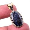 Natural Pietersite Gemstone 925 Solid Sterling Silver TwoTone Pendant 1.50" Q8A90