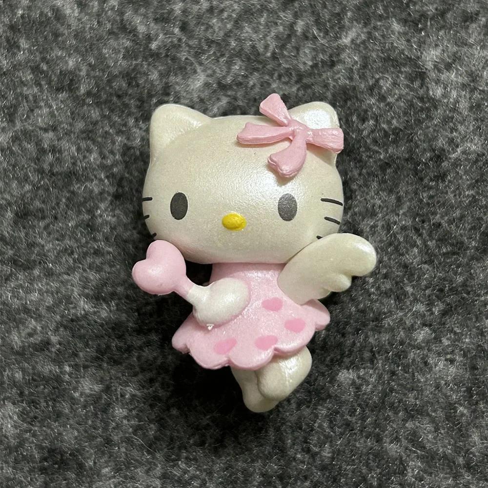 Фигурка Ангел Хелло Китти 4 см Sanrio Мелоди Куроми Аниме Синнаморолл Кукла Каваи DIY Украшение для торта Рождественские подарки для детей