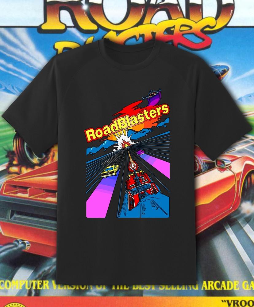 Футболка Roadblasters Ретро Видеоигра Подростковая M - Взрослая 6XL Быстрая Доставка! Футболка Unisex