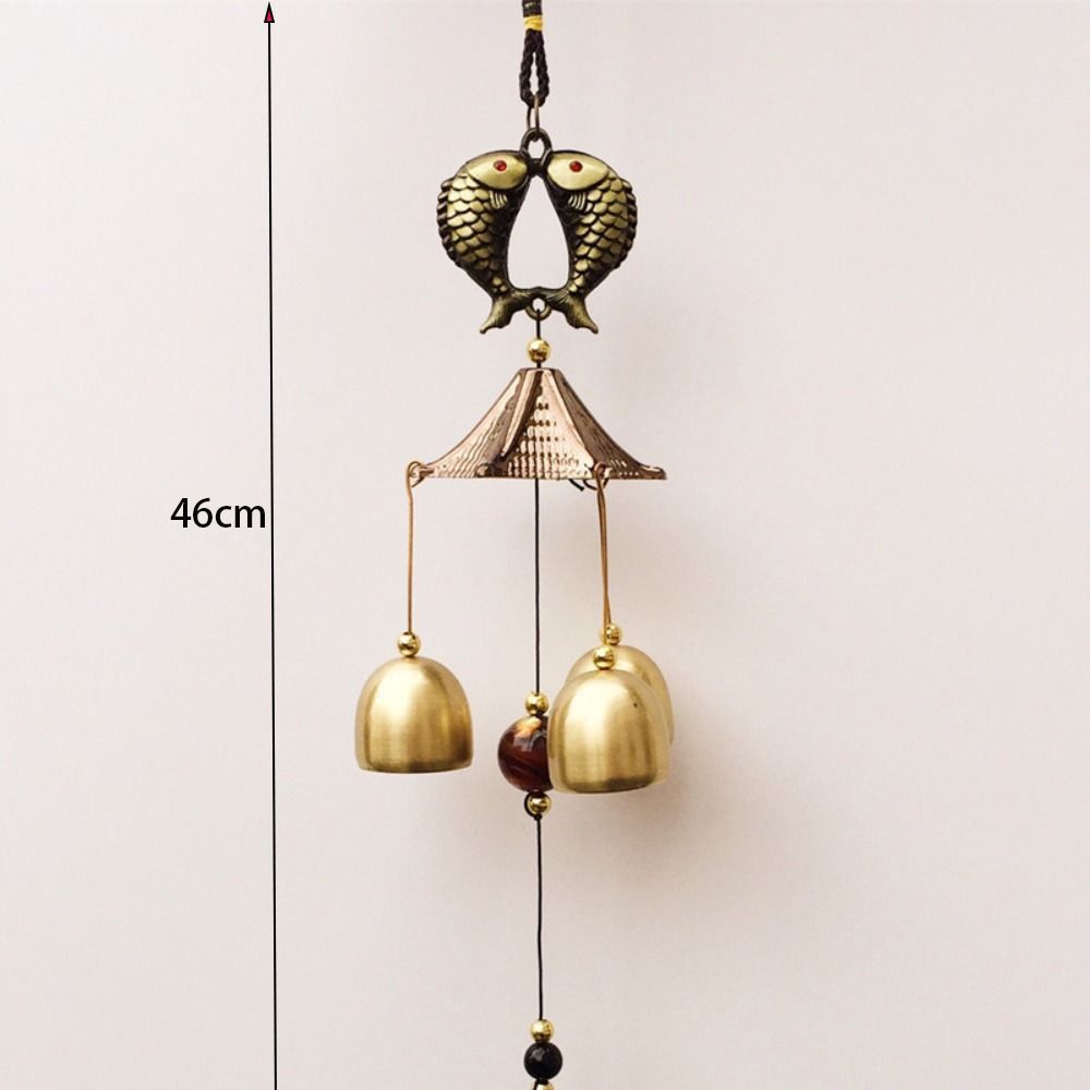 Copper Bells Hanging Ornament DIY Pendant Wind Chimes Outdoor Lucky Pendants