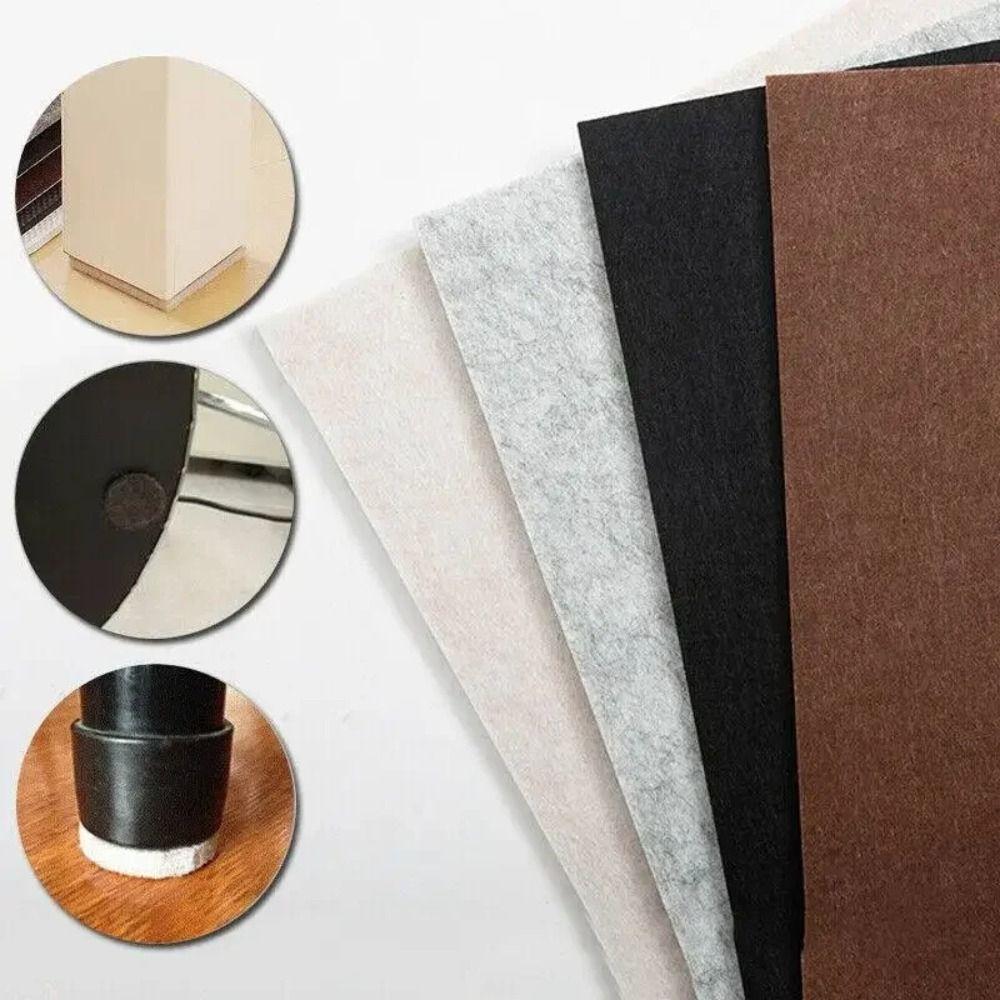Self Adhesive Chair Table Mats 21*30cm Furniture Felt Sheets Hardwood Floor Protector