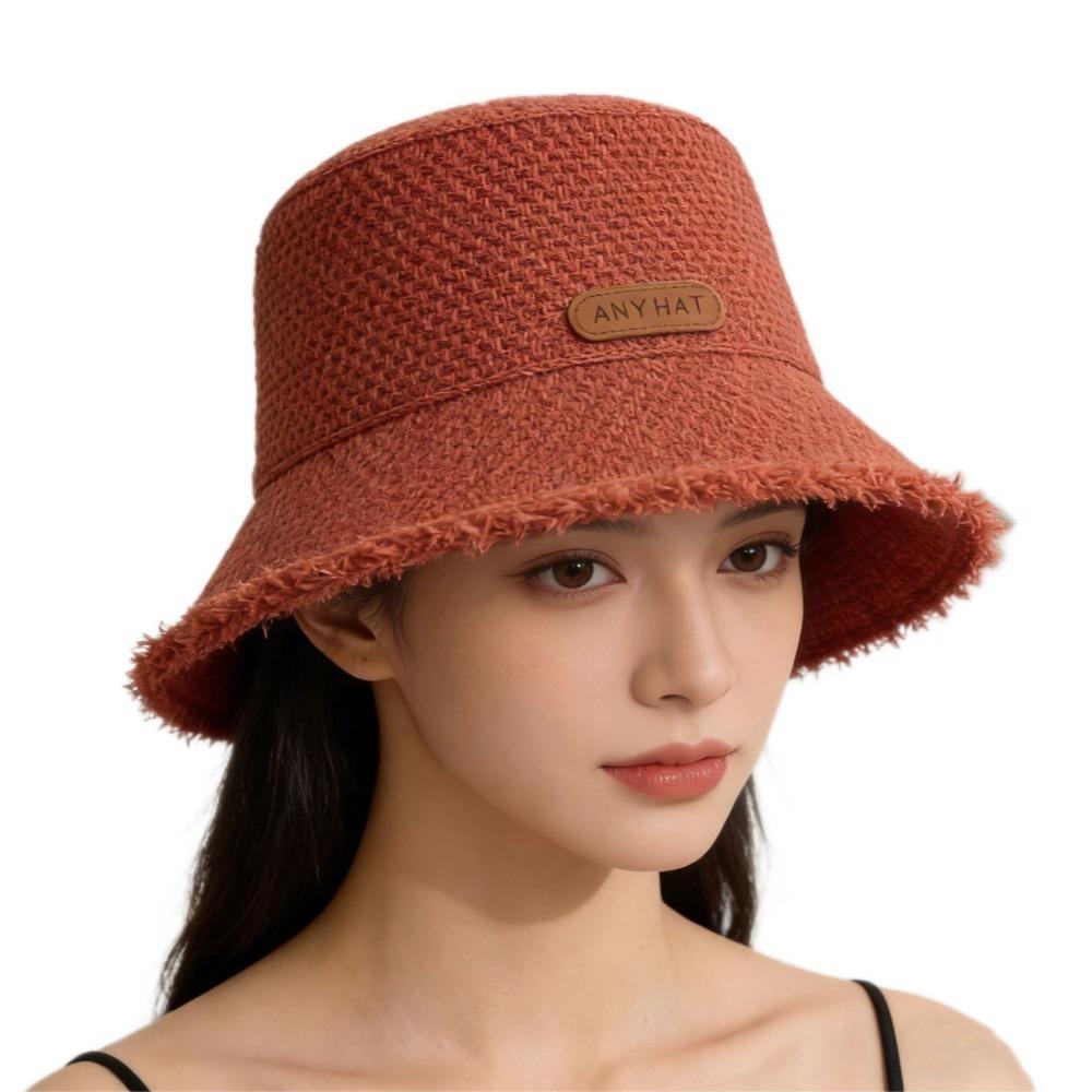 Fashion Foldable Fisherman Hat Wide Brim Lightweight Beach Sun Hat Uv Protection Panama Straw Hat