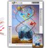 DIY 5D Diamond Painting Girl In Hourglass Bottle Cross Stitch Kit Full Drill Embroidery Mosaic Art Picture of Rhinestones Gift