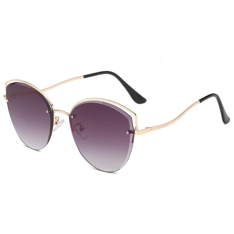 Modern Unisex Cat Eye Sunglasses With Pc Lenses And Full Frame Design For Travel And Parties