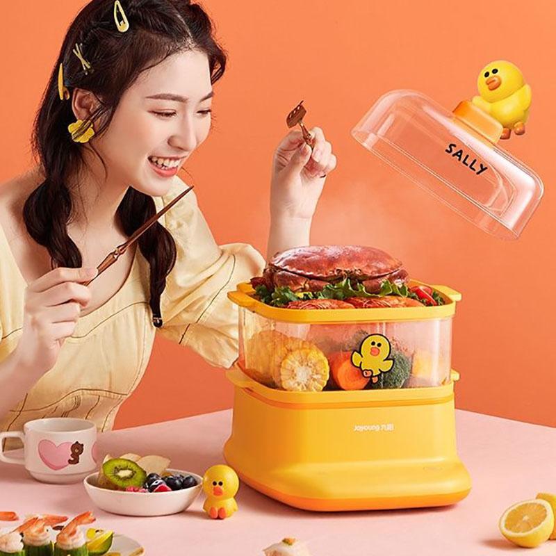 Электрическая пароварка, многофункциональная бытовая автоматическая пароварка с автоматическим отключением, маленькая емкость для приготовления овощей на пару, машина для завтрака