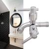 MultiFunctional 1 Inlet 2Outlets Silver Washing Machine Faucet Durability Zinc Alloy Construction Water Connectors