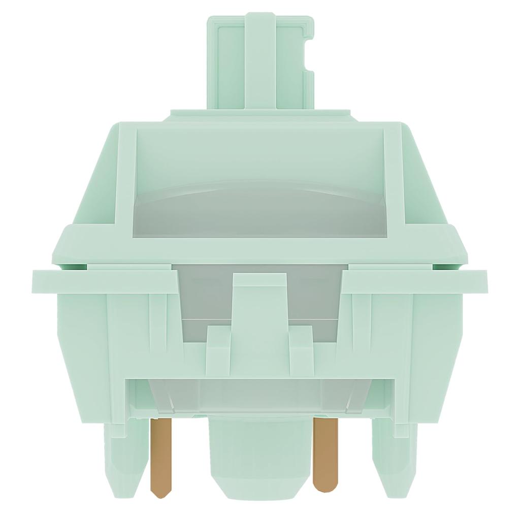 Клавиатура GATERON Coral Полностью POM Смазанный 43gf Линейный RGB LED 5-контактный 22мм Двухступенчатая пружина Клавишный переключатель для механической клавиатуры MX, (72 шт.)