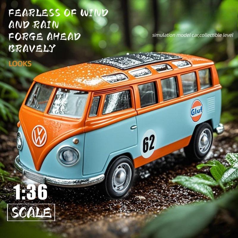 SPZS3 CCA Diecast 1/36 Volkswagen Classical Beetle Alloy Model T1 Bus Toy Boy Ford GT Simulation Miniature Voiture with Display Box QM9