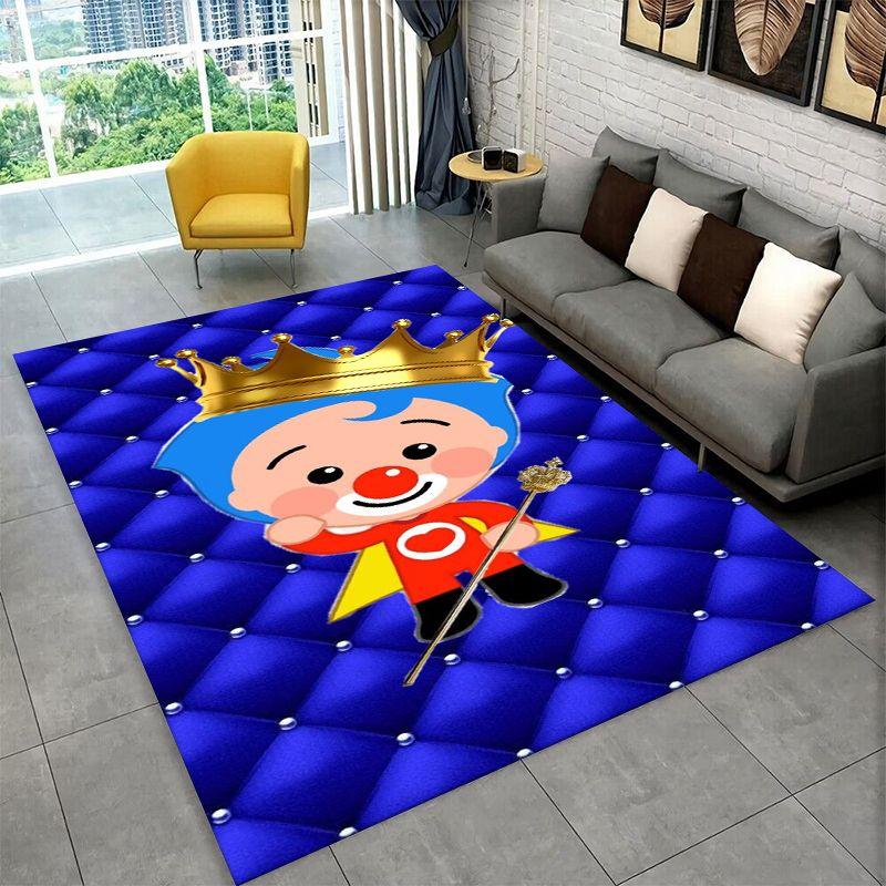 Cute plim plim Cartoon Non-Slip Area Rug for Living Room,Bedroom,Playroom,Soft Carpet Floor Mat Home Decor Rug Kids Room Gift