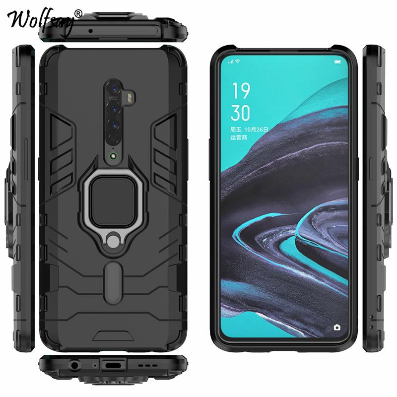 Для чехла Oppo Reno 2 Reno 4 5 6 4Z 7Z 5G Armor Магнитная присоска Подставка Полная защита краев Для чехла-накладки Oppo Reno 2 Для Oppo Reno 2