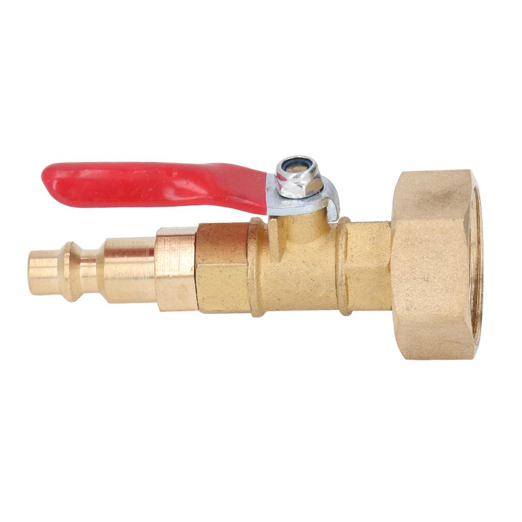 Brass Winterize Blowout Adapter 14in Male Quick Connector 34in Male GHT Thread Garden Irrigation