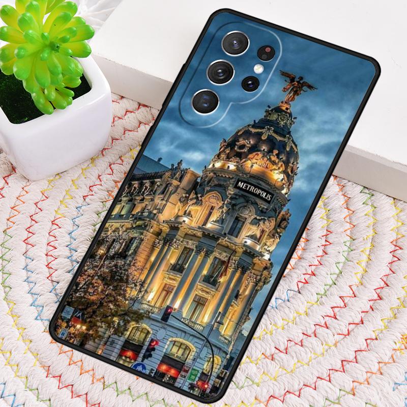 Мадрид Столица Испания Силиконовый Чехол Для Телефона Для Samsung Galaxy note 10 pro S26 S25 S24 S23 S22 S21 Plus S25Ultra Capa Чехол