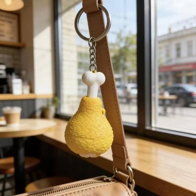 Simulation Fidget Keychain Sensory Finger Button Pendant Backpack Charm