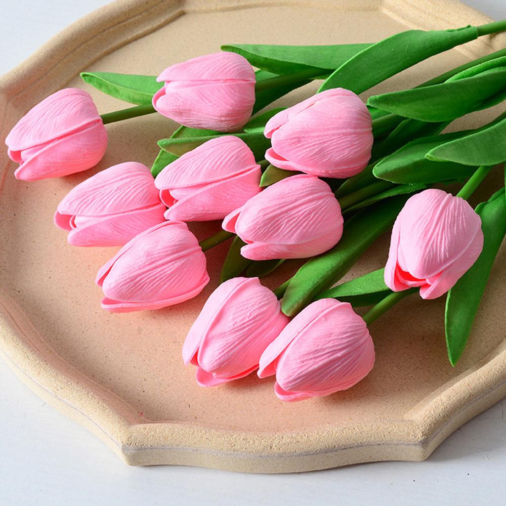 Ceramic Tulip Flower Vase Desktop Decoration Cute Flower Vase Arrangement Forried Flower Living Room Decor Home Table Decor Gift