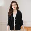 Women's 100% Pure Wool V-Neck Cardigan Sweater