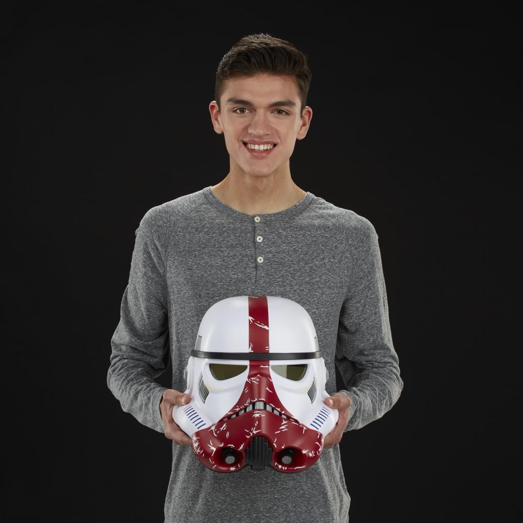 STAR WARS Коллекционный электронный шлем премиум-класса «Черная серия Мандалорец Испепелитель Штурмовик» для ролевых игр